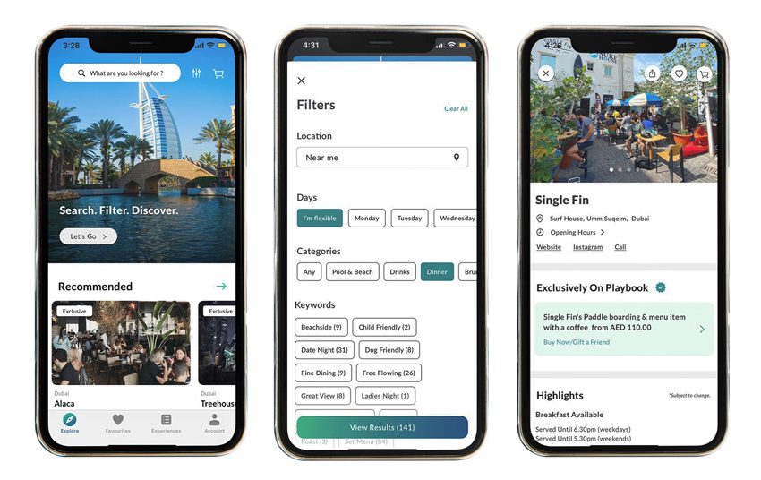  تطبيق Playbook الجديد للبحث عن أفضل تجارب المأكولات والمشروبات ينطلق في الإمارات