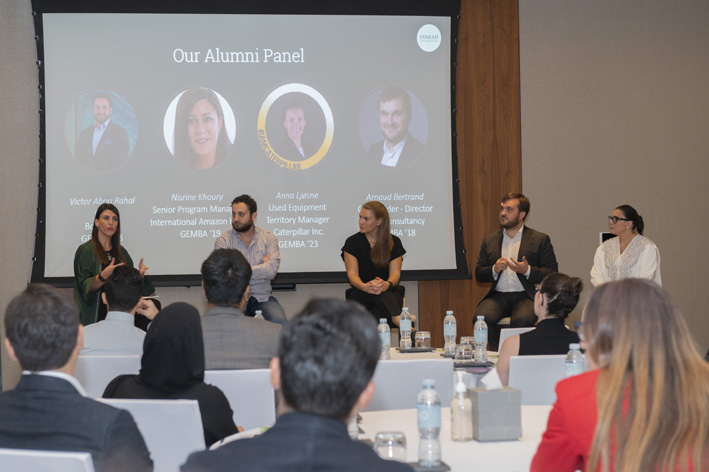  INSEAD Abu Dhabi Campus Alumni gather for a networking event