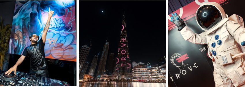  TROVE LIGHTS UP BURJ KHALIFA IN PINK CELEBRATING ITS GRAND OPENING