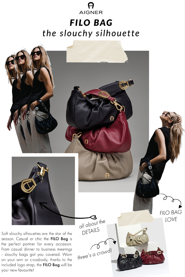 Fashionably Slouchy.. The FILO Bag from AIGNER - Observer Dubai