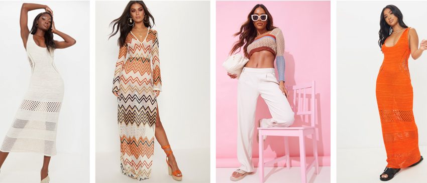  DREAMY CROCHET COLLECTION FROM PRETTYLITTLETHING