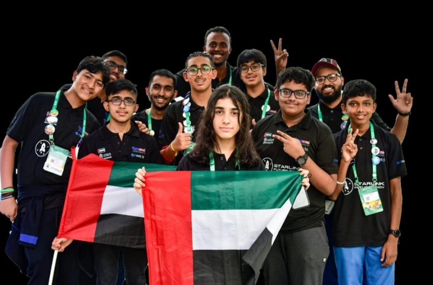  فاز “فريق ستارلينك” الإماراتي ، تحت إشراف شركة يونيك وورلد روبوتيك ذ.م.م، بجائزة التميز الهندسي في بطولة دوري الليجو الأول  2022 في البرازيل