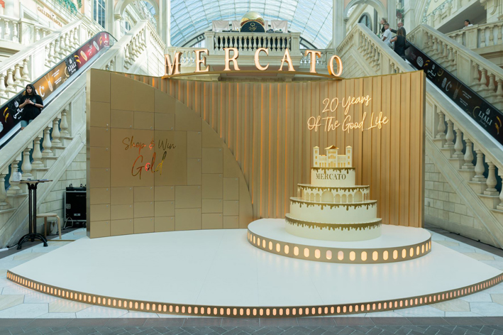Mercato to treat its shoppers to an unforgettable 20th Anniversary celebration with instant gold prizes!