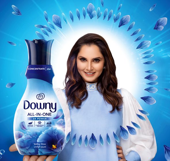 DOWNY ARABIA GIVES YOU THE CHANCE TO MEET INDIA TENNIS STAR, SANIA MIRZA, AND WIN 62 GM OF