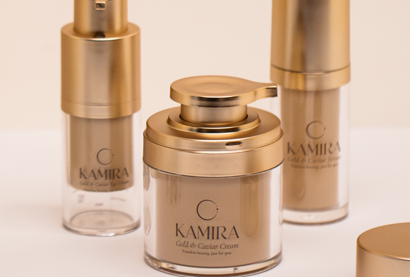  علامة Kamira تطلق تشكيلة الذهب والكافيار للعناية بالجمال