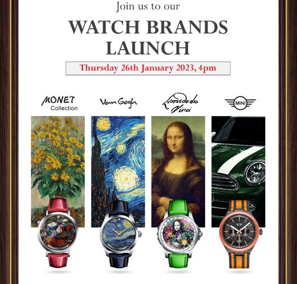  Launch of contemporary lines – Van Gogh – Monet – Mona Lisa and MINI Watch Brands
