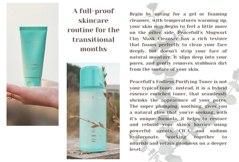 A full-proof skincare routine for the transitional months