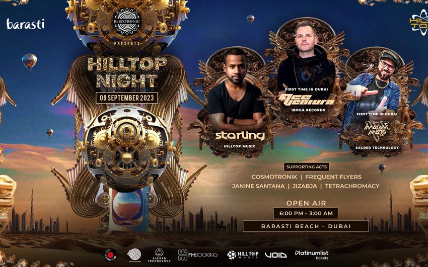  Hilltop Night at Barasti Beach Festival-9th Sept 23-This Weekend