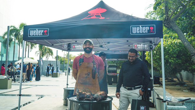  Chef Hattem Mattar cooks up a storm with Weber and Jumbo