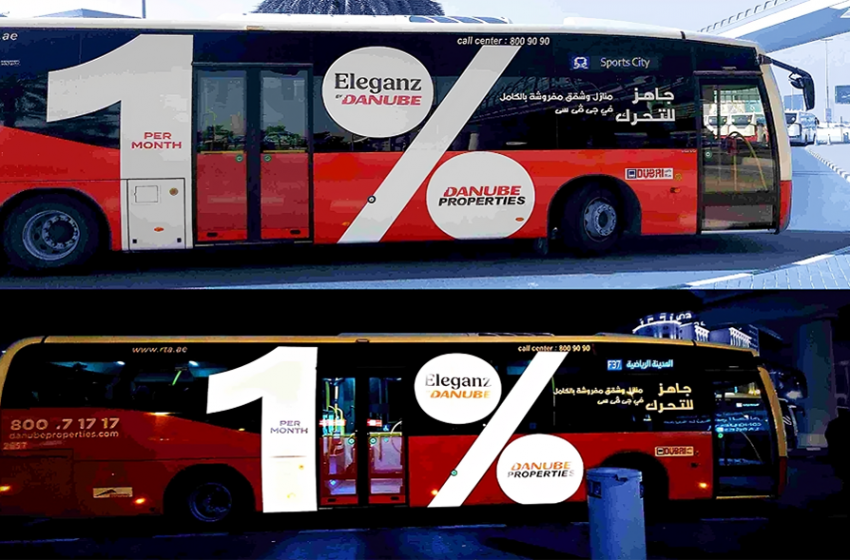  SkyBlue Media Partners with Danube to Illuminate Dubai’s Streets with Innovative Reflective Sticker Bus Advertising