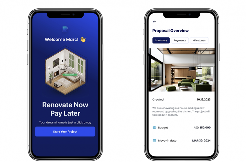 ‘RENOVATE NOW PAY LATER’.. RENO, THE INNOVATIVE NEW PLATFORM FOR INTERIOR DESIGN AND RENOVATIONS, LAUNCHES IN THE UAE