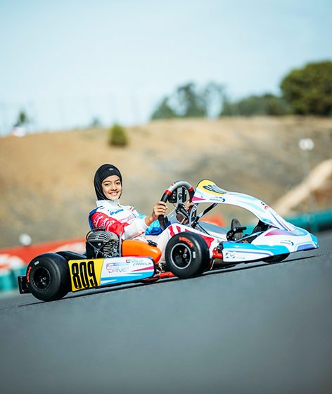  Dubai-Based Indian Karting prodigy Atiqa Mir joins AKCEL GP Academy’s professional racing programme