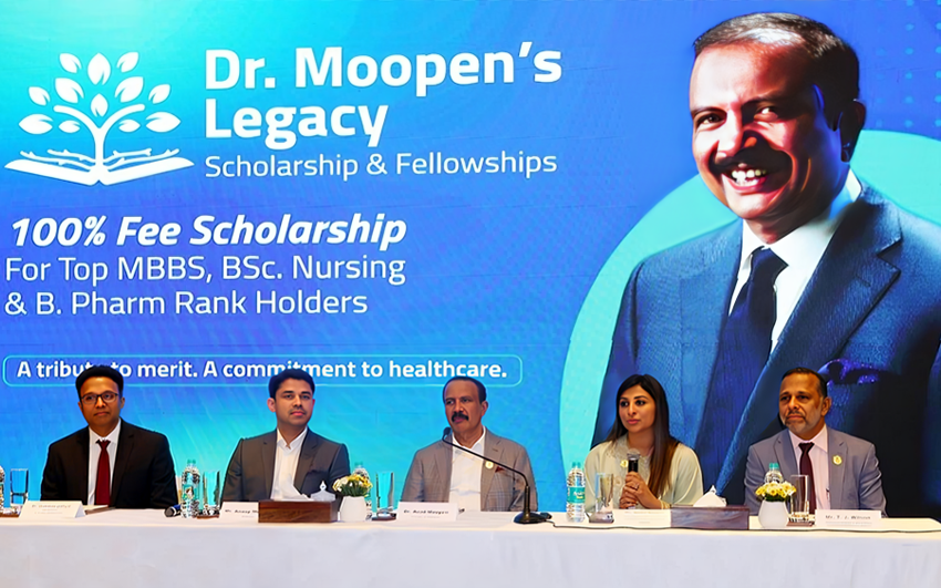 Dr. Moopen’s Legacy Scholarship & Fellowships launched to aid 25 students from across India in pursuing MBBS, BSc Nursing and B.Pharm education; First Private Medical College in Kerala to Offer 100% Tuition Fee Waiver for Eligible MBBS Students