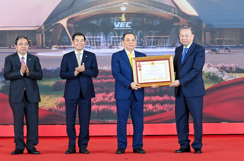  VINGROUP AWARDED FIRST-CLASS LABOR ORDER FOR OUTSTANDING ACHIEVEMENTS IN DEVELOPING THE NATIONAL EXHIBITION FAIR CENTER