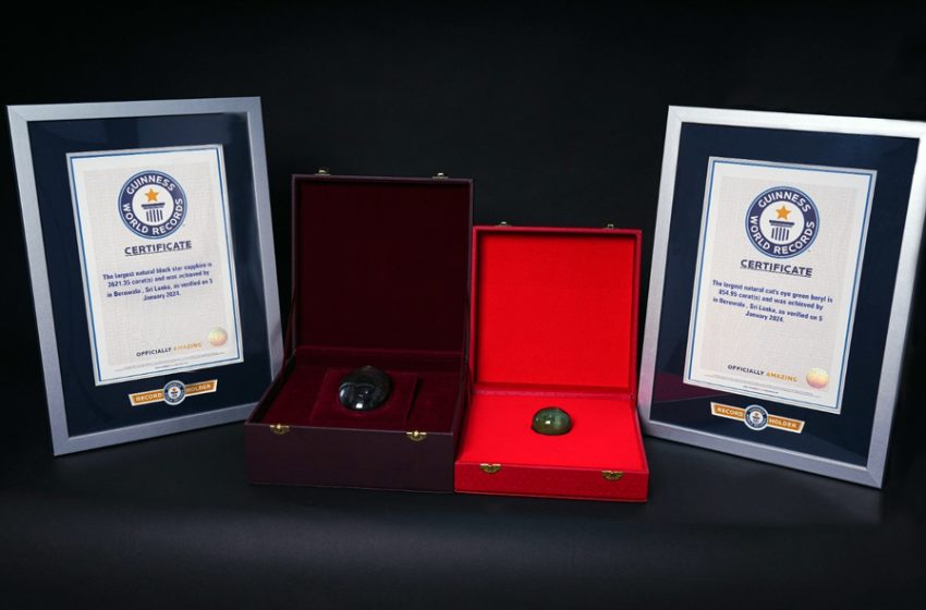 The Guinness Star and the Crescent.. Record-Breaking Gemstones, Certified by Dubai Central Laboratory (DCL)