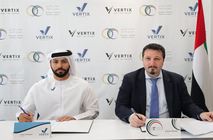  شركة فيرتكس القابضة توقع مذكرة تفاهم مع المجلس الأوروبي الإماراتي للأعمال لتعزيز التجارة بين دولة الإمارات وأوروبا